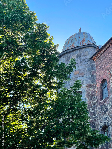 Wallpaper Mural Wall of an ancient castle surrounded by trees, Vyborg, Russia Torontodigital.ca