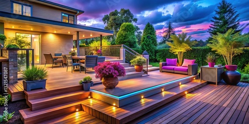 Wallpaper Mural Modern Multi-Level Deck Design - Stunning Photos Torontodigital.ca