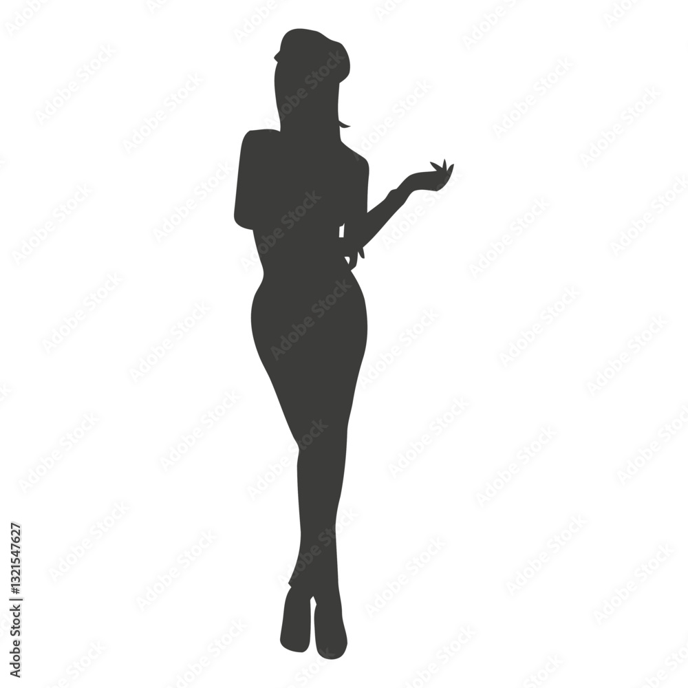 Fototapeta premium sexy girl silhouette.