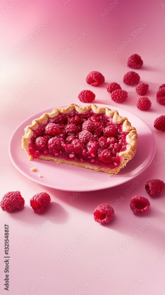 Scrumptious Raspberry Pie Slice: A Sweet and Delightful Dessert Scrumptious Raspberry Pie Slice: A Sweet and Delightful Dessert