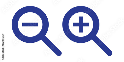 Magnifier glass search icon vector. discovery symbol. find collection set icons with active and inactive versions. EPS 10.