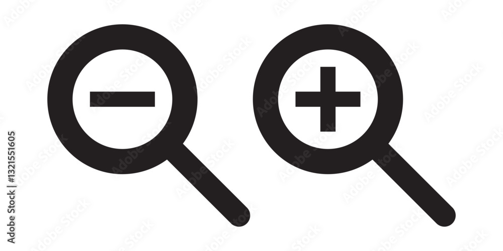Magnifier glass search icon vector. discovery symbol. find collection set icons with active and inactive versions. EPS 10. Magnifier glass search icon vector. discovery symbol. find collection set icons with active and inactive versions. EPS 10.