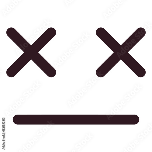 neutral emoticon face flat.