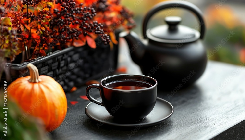 Autumnal tea set Autumnal tea set