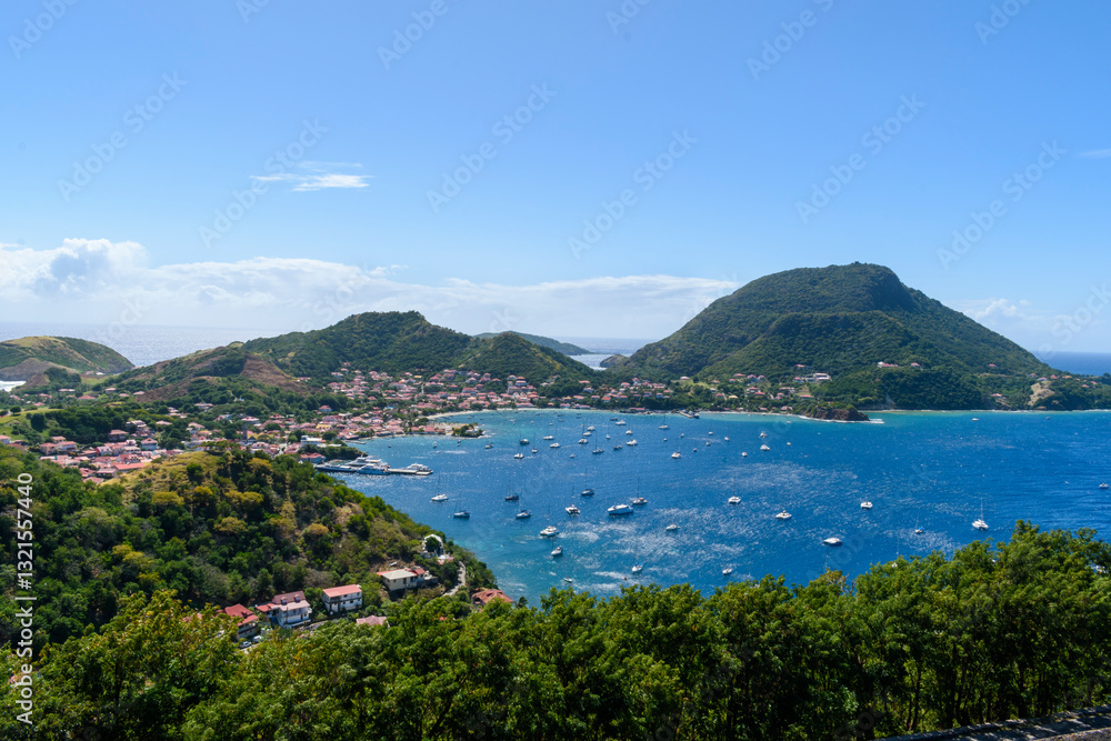 View on the French Caribbean island of Terre de Haut
