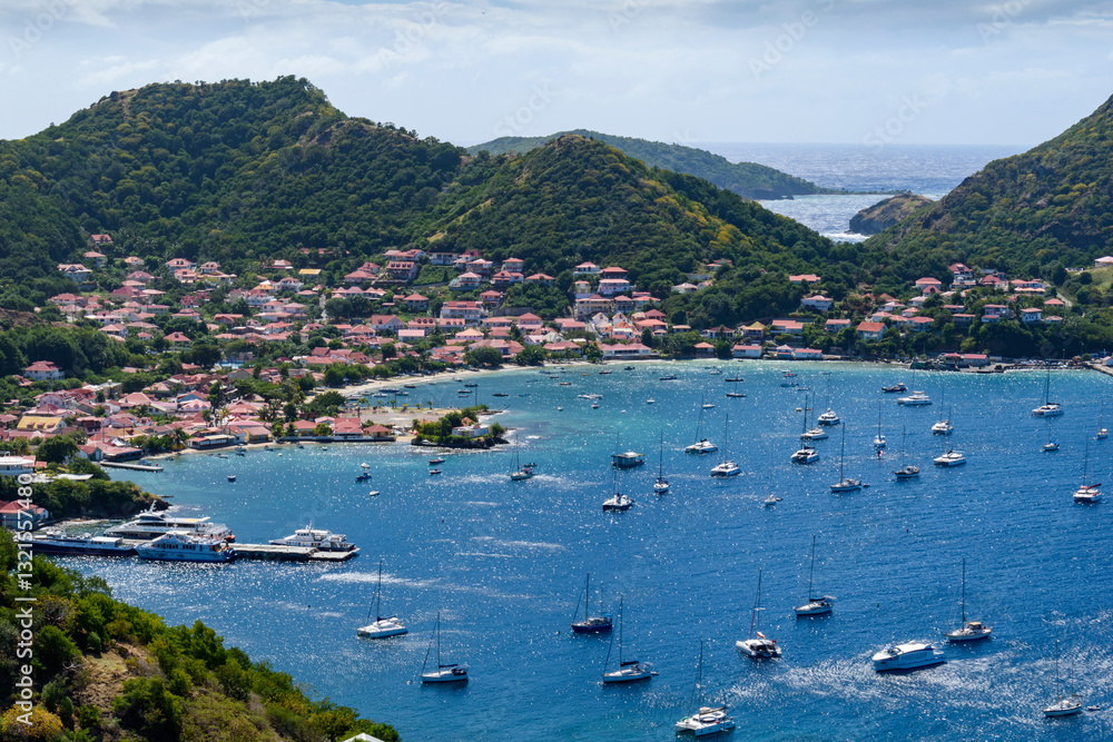 Bay on the French Caribbean island of Terre de Haut