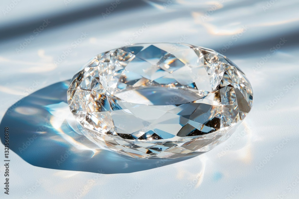 Fototapeta premium Sparkling crystal ring