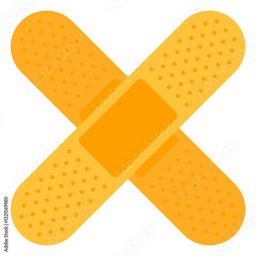 medical band aid icon.