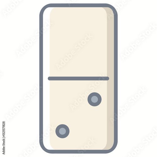 domino two dice flat.