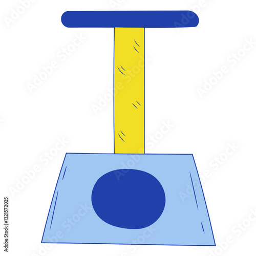 cats scratching post illustration.