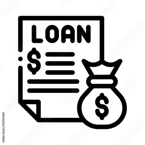 business loans line icon