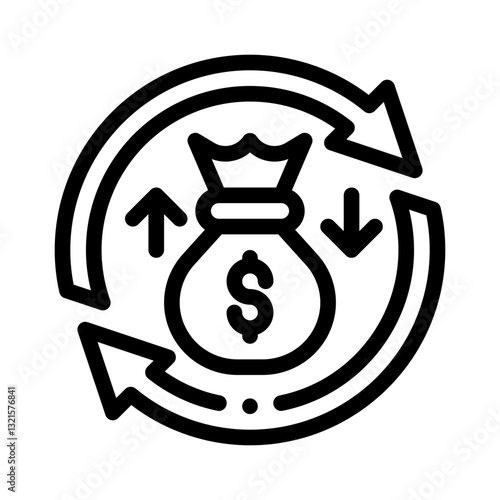 ROI line icon