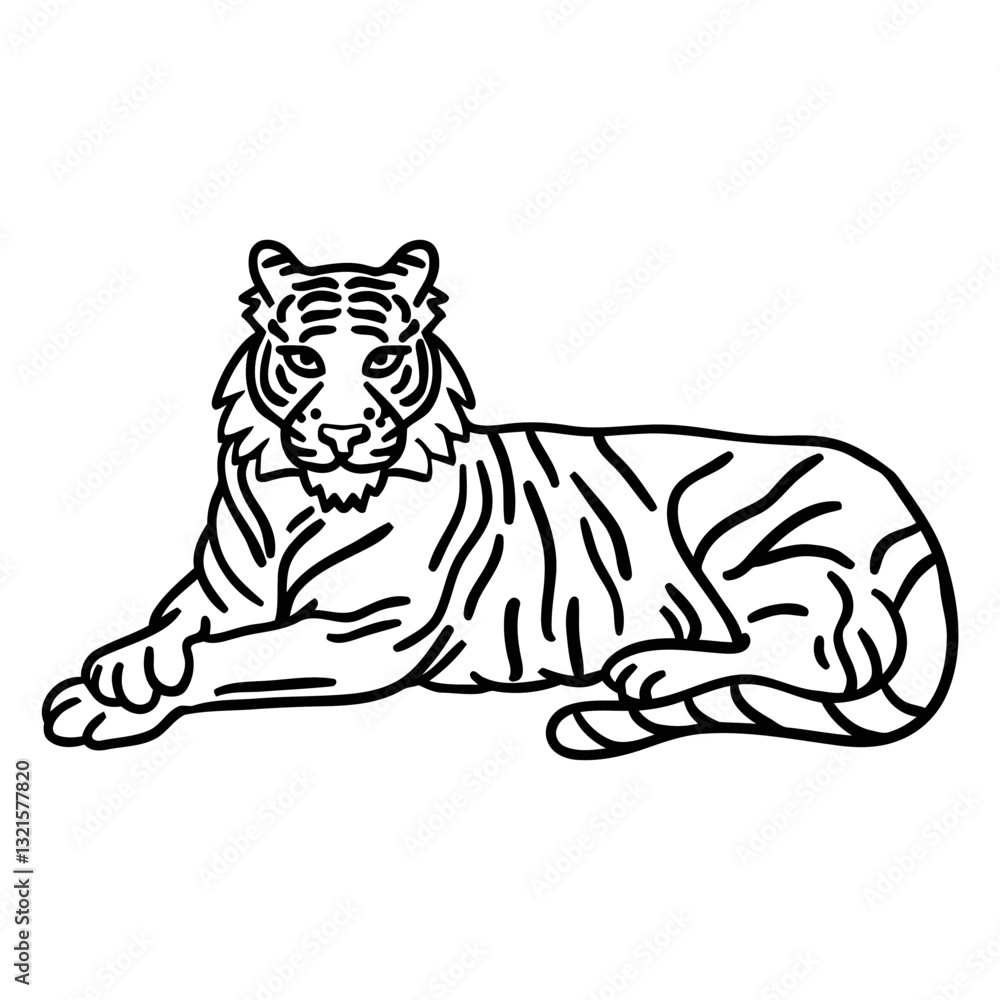 Obraz premium korean tiger stroke.