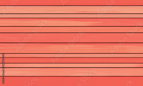 Coral texture of wooden planks. Wooden boards. Processed collage of colorful wooden background texture. Background for banner, design, backdrop or texture for 3D mapping. Vector illustration.