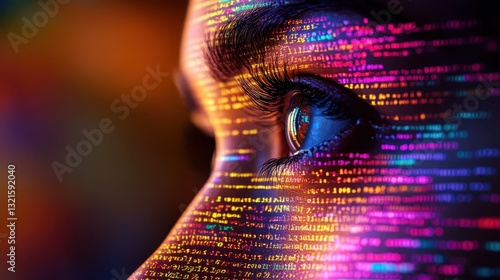 AI ethics ensuring inclusive innovation, merging human values with cuttingedge technology close up, focus on ethical AI codes, surreal, manipulation, diverse tech labs as backdrop