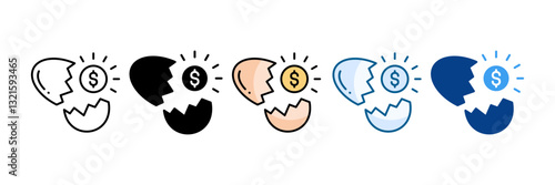 Business Incubator Icon Set Multiple Style Collection
