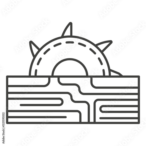 lumberjack sawmill stroke.