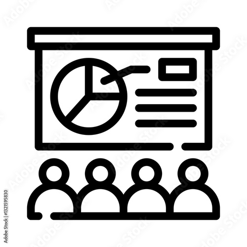 presentation line icon