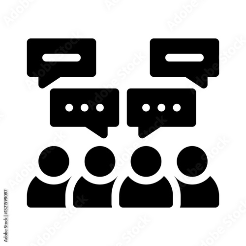 discussion glyph icon