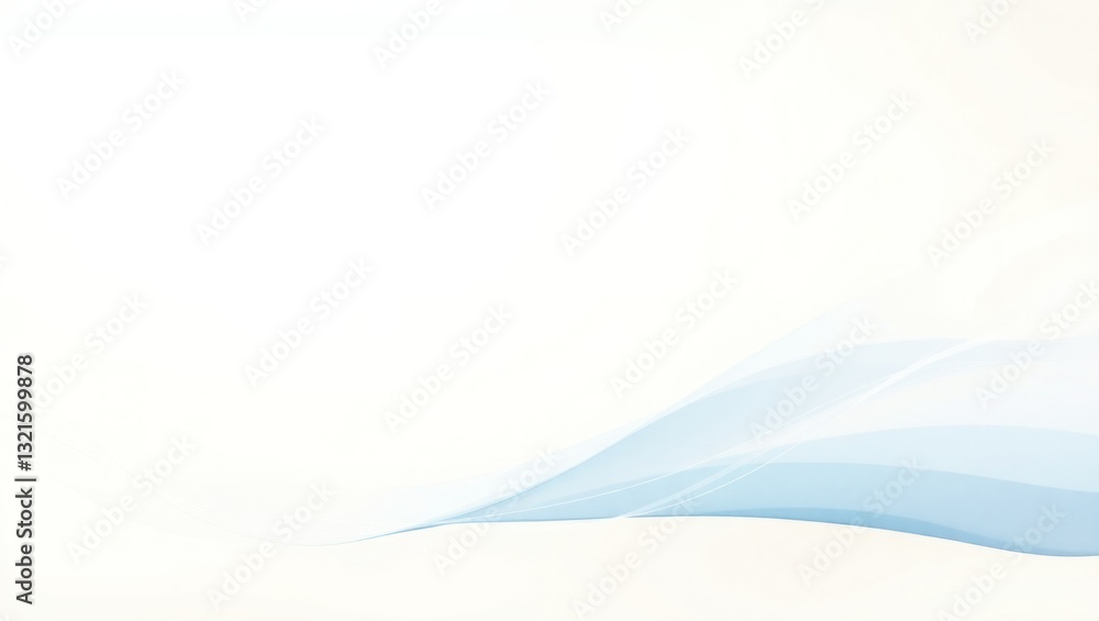 Abstract light blue flowing lines on white background Abstract light blue flowing lines on white background