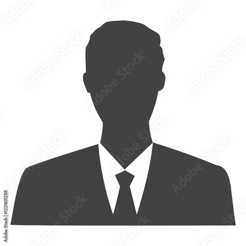 businessman avatar silhouette.
