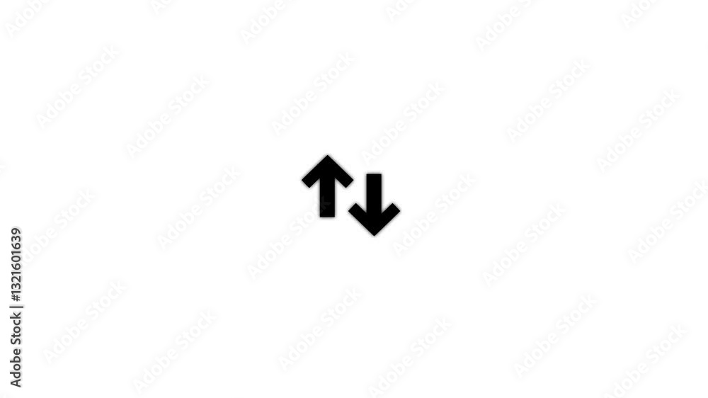 Download and upload icon. double arrow animation, file transfer icon. Download and upload icon. double arrow animation, file transfer icon.