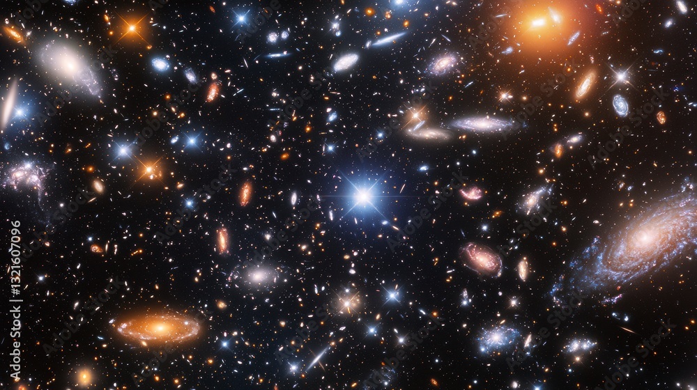 Fototapeta premium Midnight Galaxy Panorama