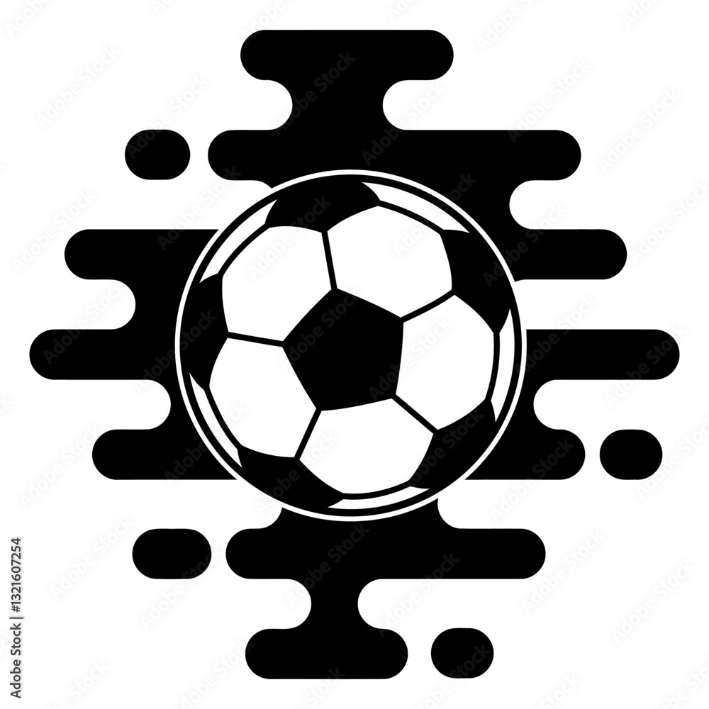 Fototapeta premium soccer ball abstract design.