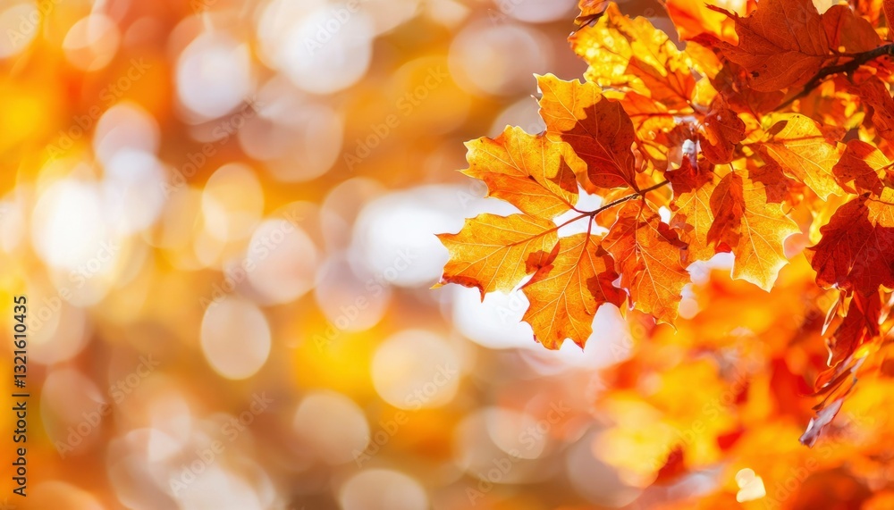 Autumn leaves, bokeh background Autumn leaves, bokeh background