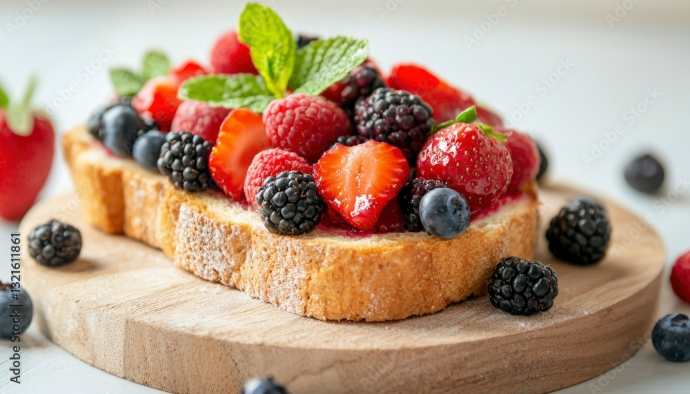 Fruit topped toast Fruit topped toast