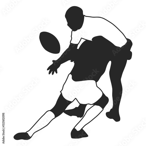 american football player tackling 