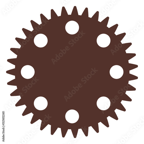 gear hole cogwheel pinion gear wheel flat
