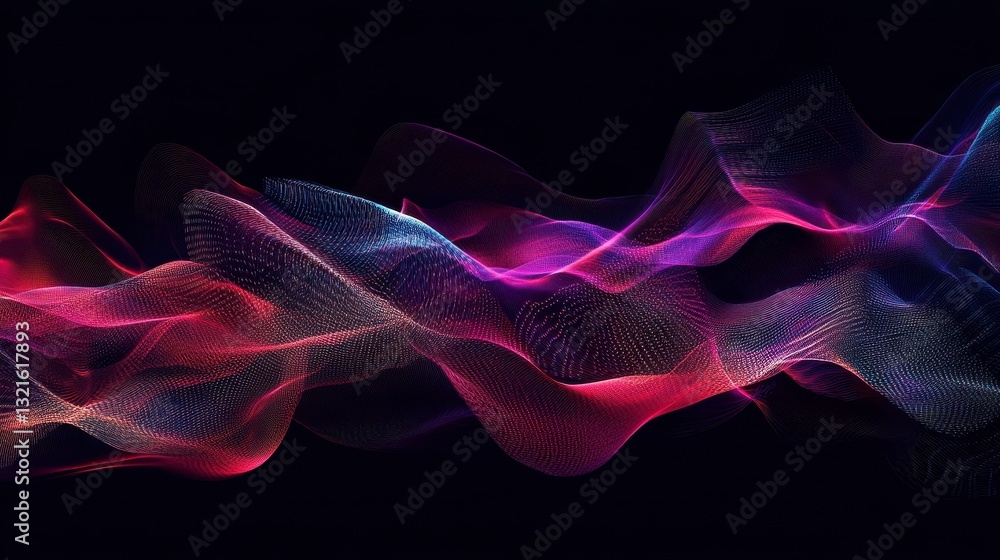 Obraz premium Colorful Abstract Waves Motion