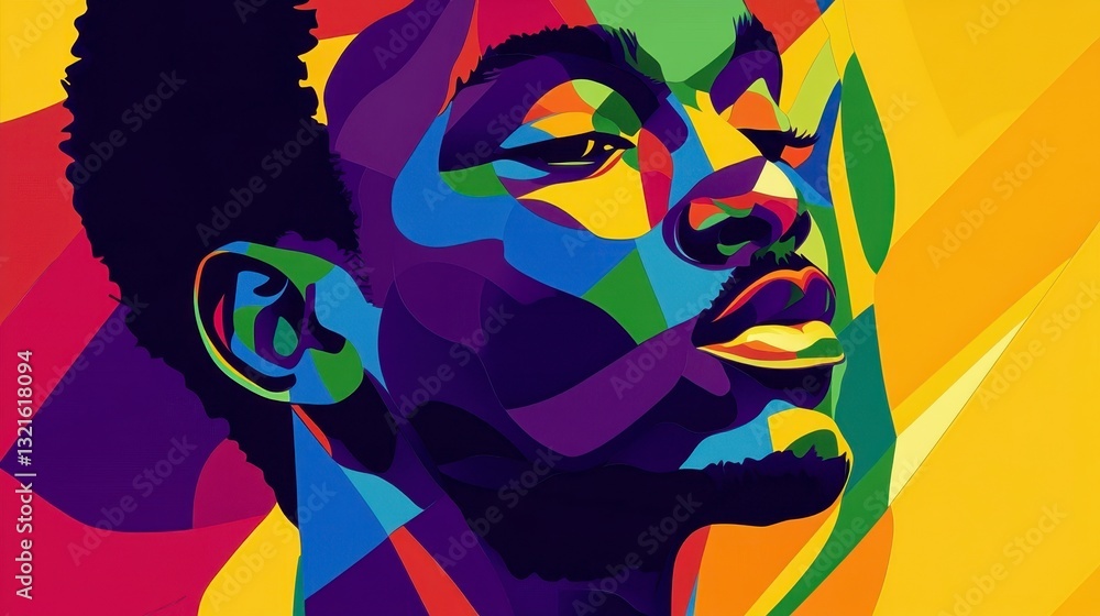 Fototapeta Colorful Portrait Artistry