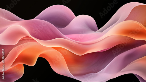 Colorful abstract background with flowing wavy lines creating a dynamic atmosphere for creative projects