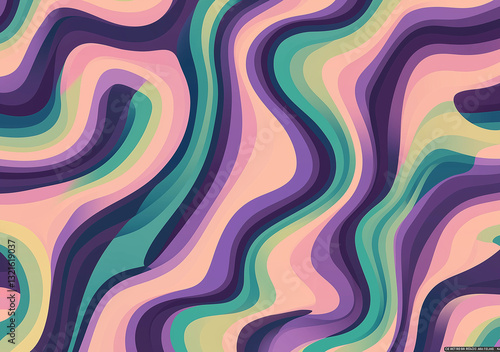 Vibrant purple wavy lines create an engaging abstract background for creative projects or digital art