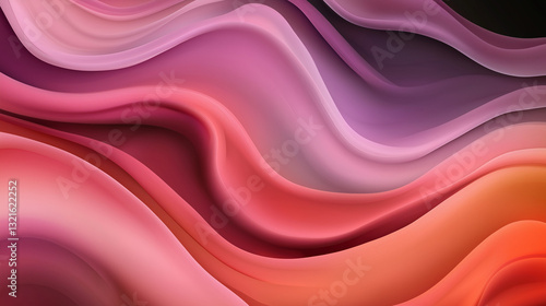 Vibrant abstract background featuring smooth wavy lines in shades of pink, red, and purple creating a dynamic visual flow