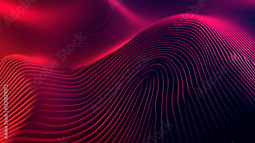 Abstract blurred dark red gradient diagonal curves geometric background. Design template for advertisement, banner, poster, cover, website, brochure, wallpaper and flyer