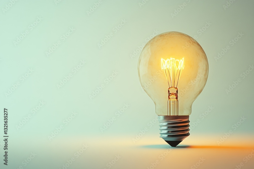 A single light bulb sits on a table, ready to illuminate the surrounding space