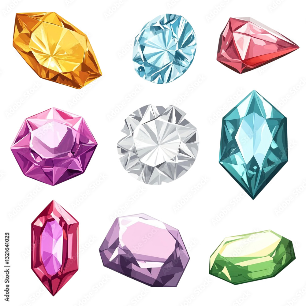 Sparkling Gemstones Collection Dazzling Precious Stones Sparkling Gemstones Collection Dazzling Precious Stones