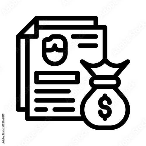 payroll line icon