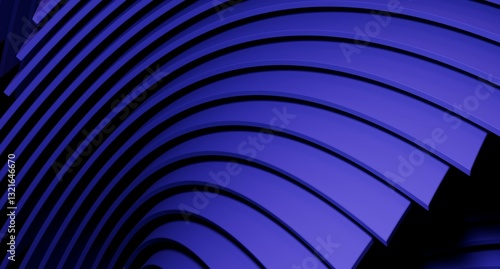 Wallpaper Mural Abstract, dark purple, curved, layered, geometric design Torontodigital.ca