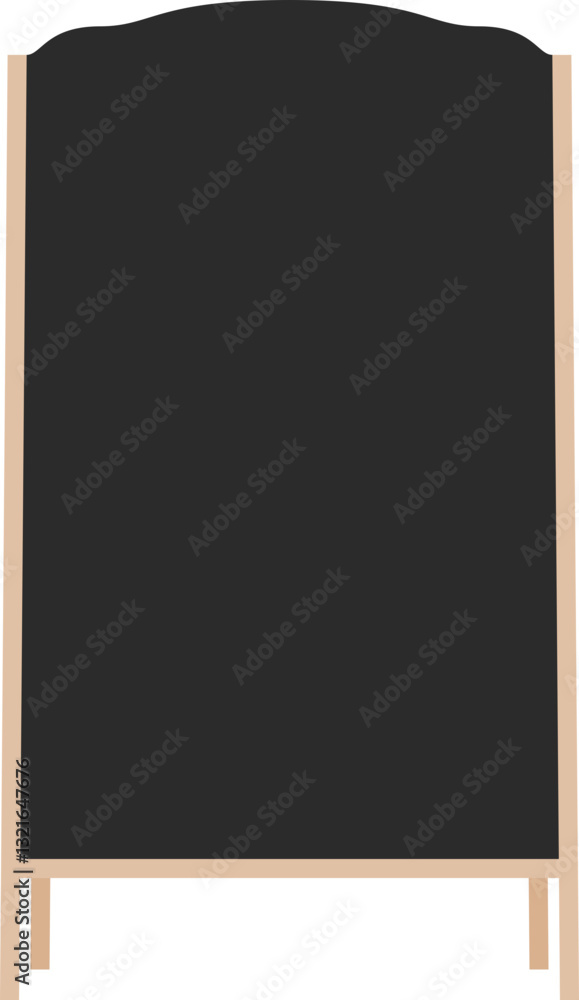 Illustration of a standing signage holder with blank copy space. Empty sign board for your design. Illustration of a standing signage holder with blank copy space. Empty sign board for your design.