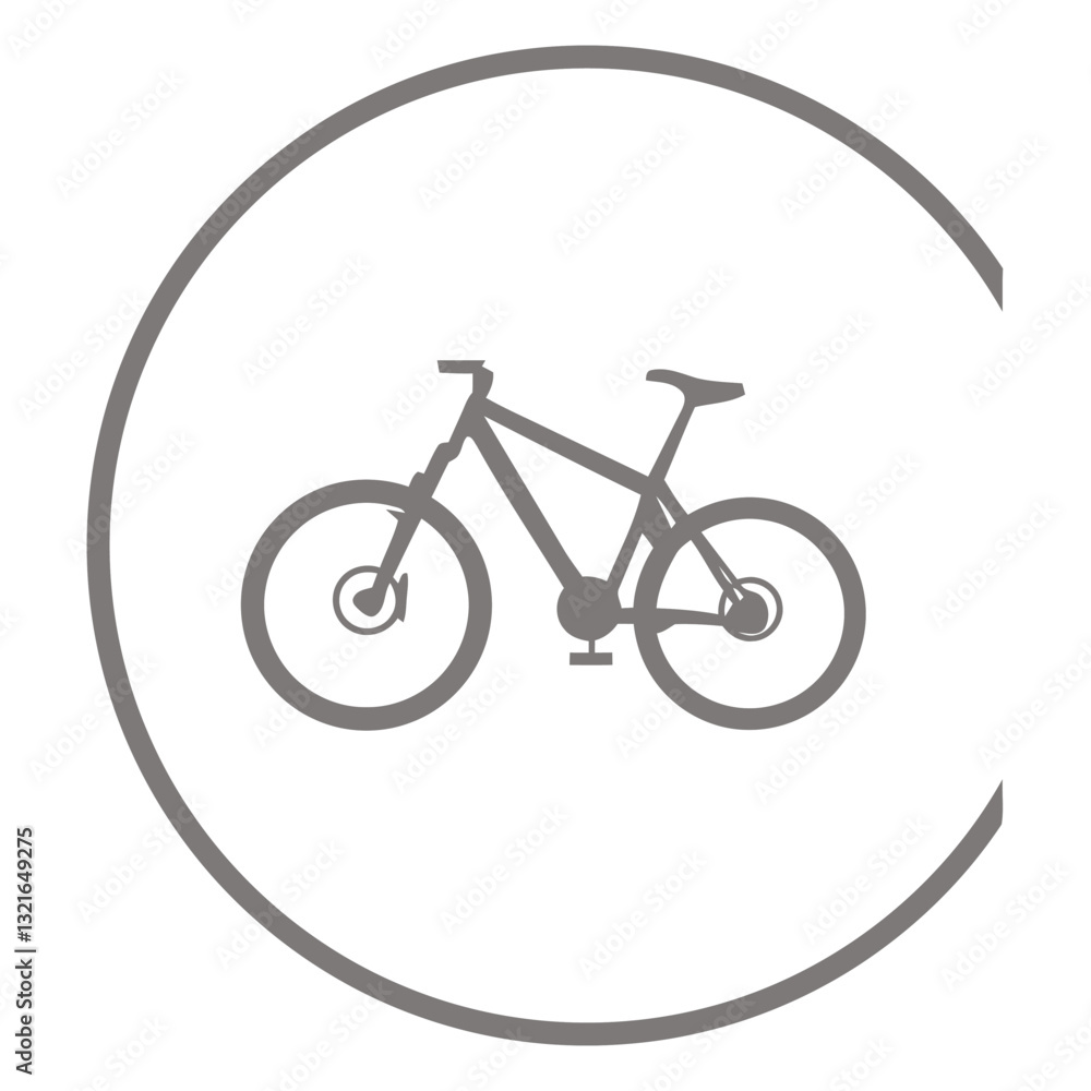 Fototapeta premium bicycle icon inside circle.eps