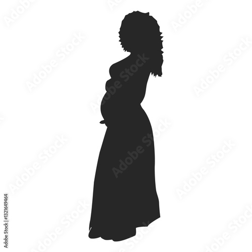 pregnant woman walking  