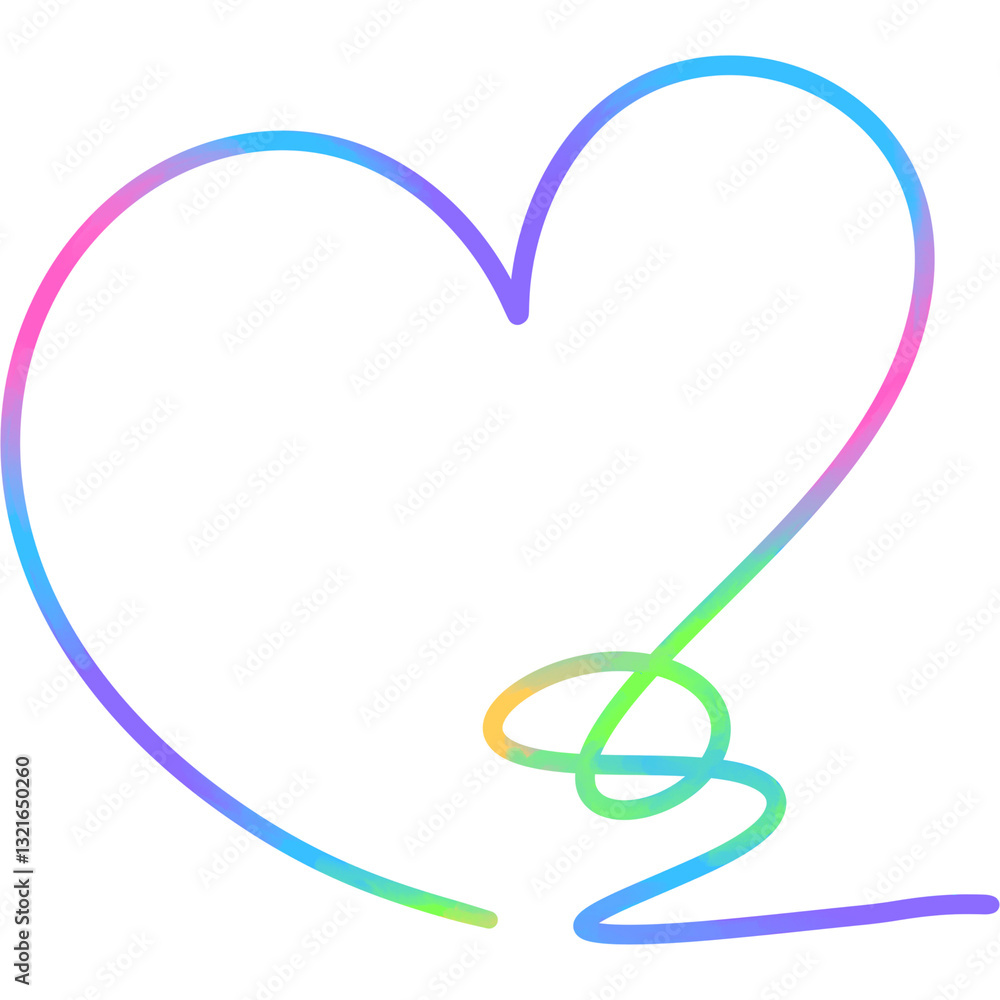 Obraz premium heart with isolated background.