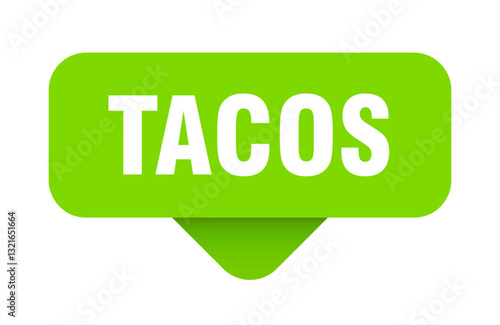 tacos sticker. tacos sign on transparent background