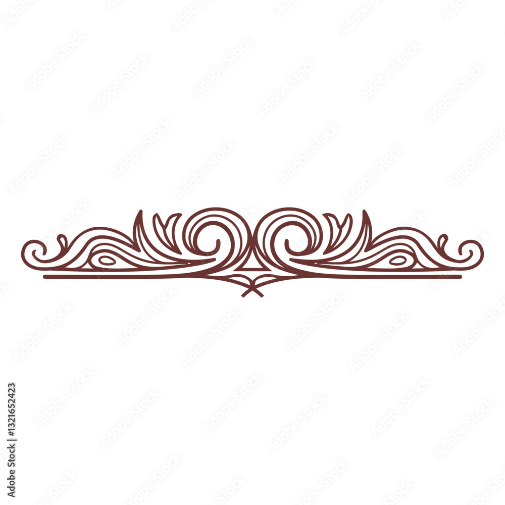Fototapeta premium ornament swirls divider 
