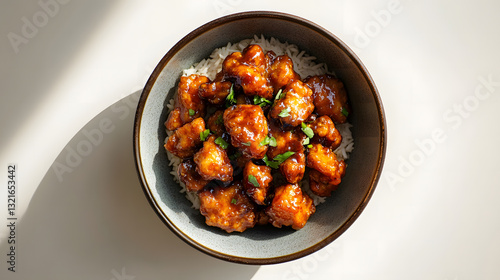Delicious Honey Garlic Chicken with Rice Bowl