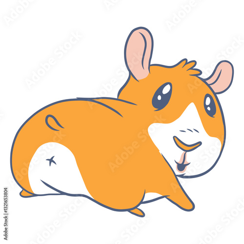 guinea pig butt cartoon.eps